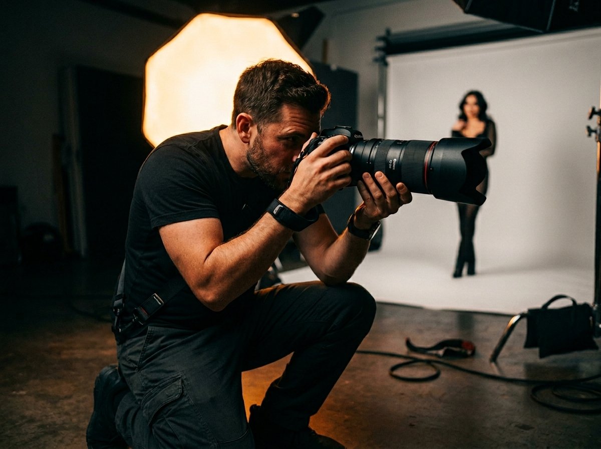 Man_shooting_DSLR_camera